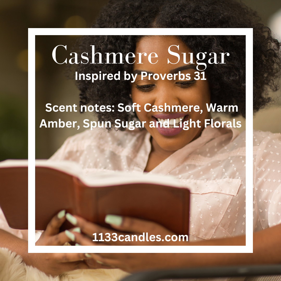 1133 Candles - 8oz Cashmere Sugar Soy Candle | Gift for her