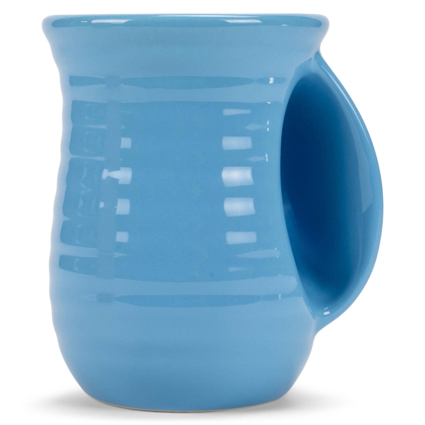 EAST AVENUE - Handwarmer Mug Ribbed Blue 14 Oz