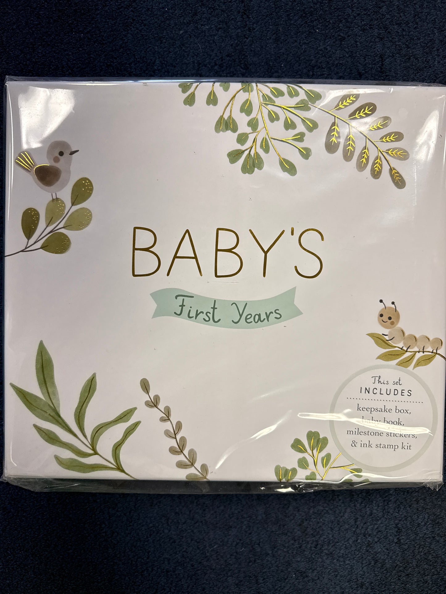 Baby’s first years- memory book with keepsake box