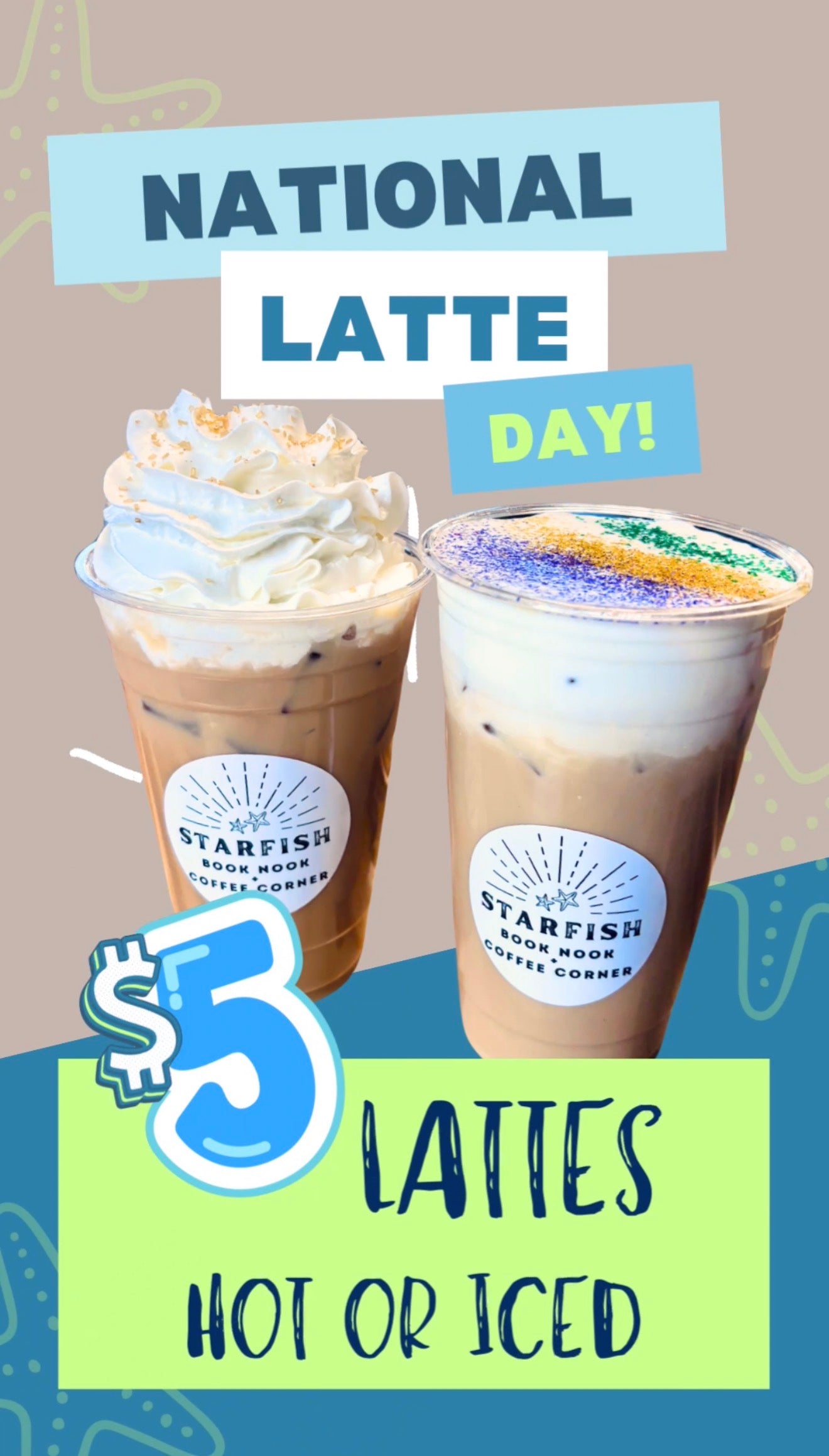 $5 National Latte Day (16oz)