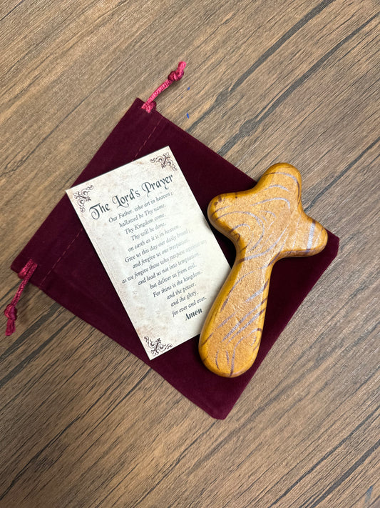 Hand Cross & Lords Prayer Card