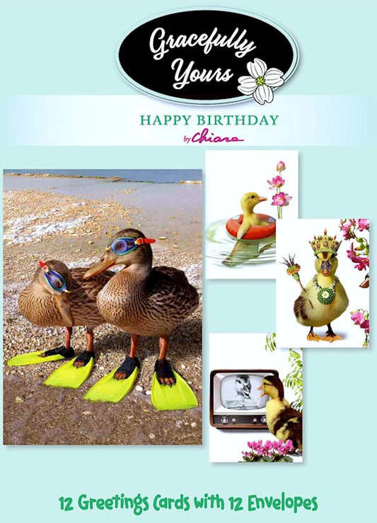 CARD-BOXED-BIRTHDAY-JUST DUCKY #063 (BOX OF 12)
