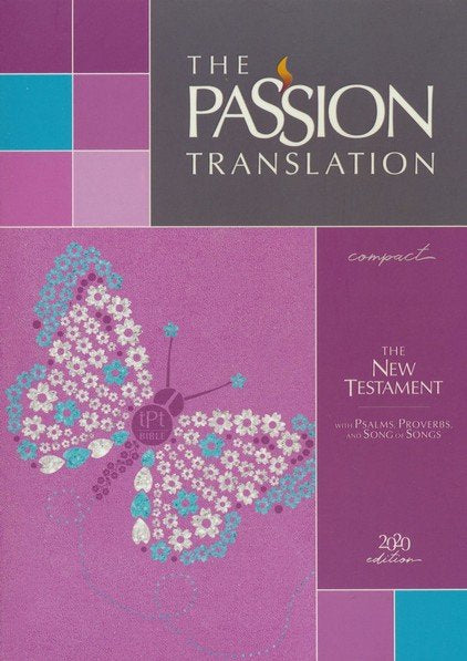 TPT Compact Youth New Testament with Psalms, Proverbs, and Song of Songs, 2020 Edition--imitation leather, pink (butterfly