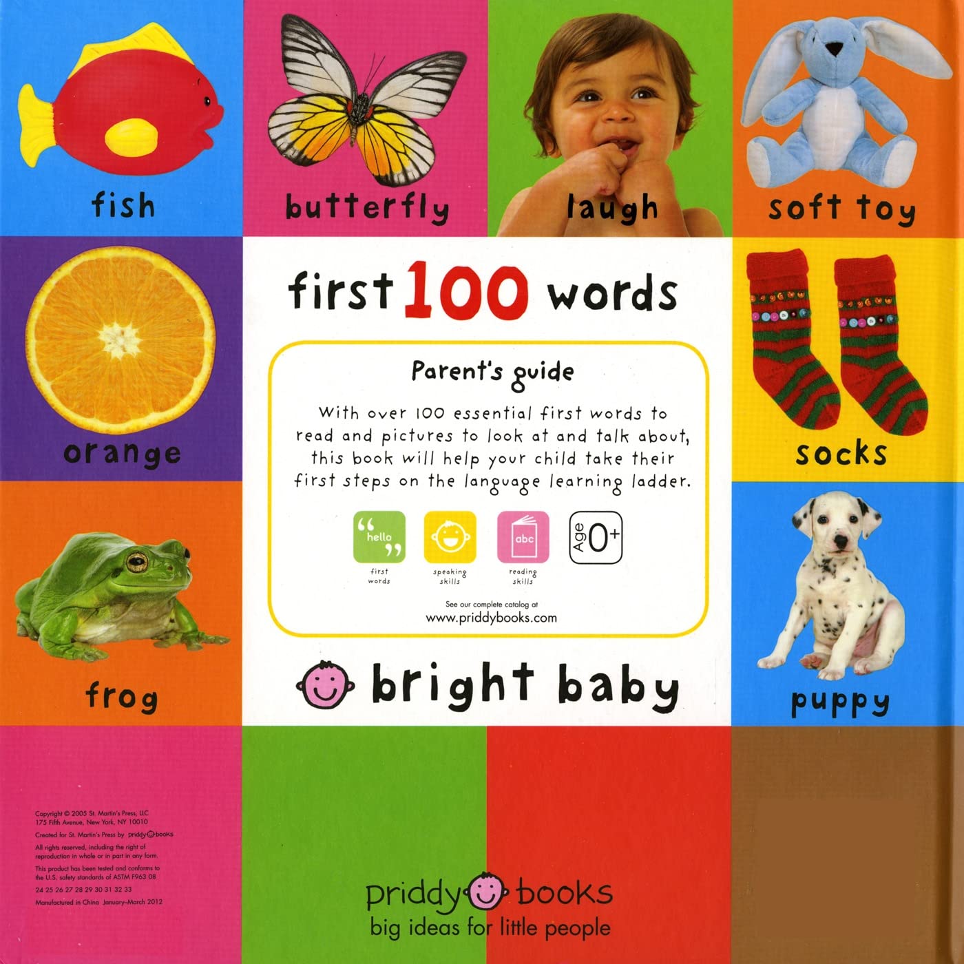 First 100 Words (Bright Baby) Board book