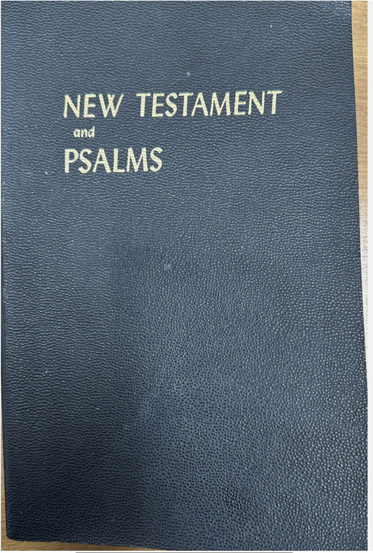 The New Testament and Book of Psalms LARGE PRINT King James Version Softcover