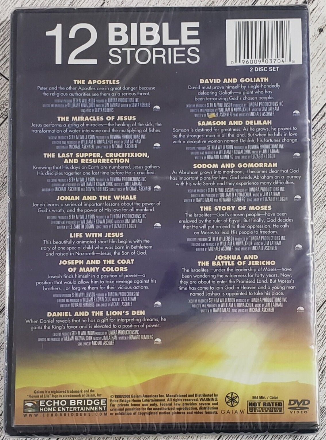 12 Bible Stories 2 Disc DVD