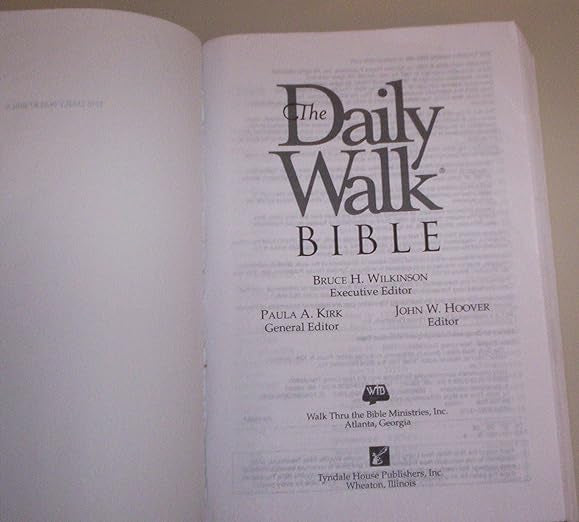 The Daily Walk Bible (New Living Translation)