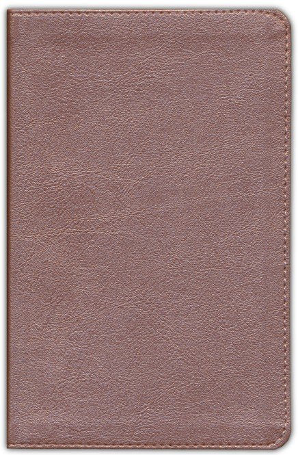 CSB Personal-Size Bible--soft leather-look, rose gold