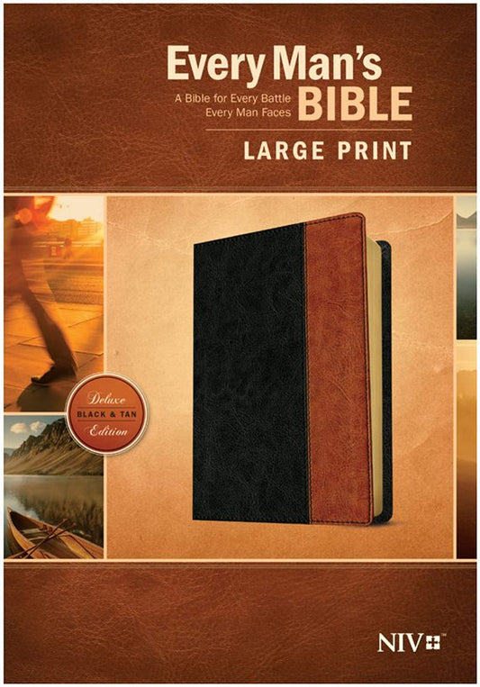 NIV Every Man's Bible, Large-Print; Imitation leather, Black & Brown