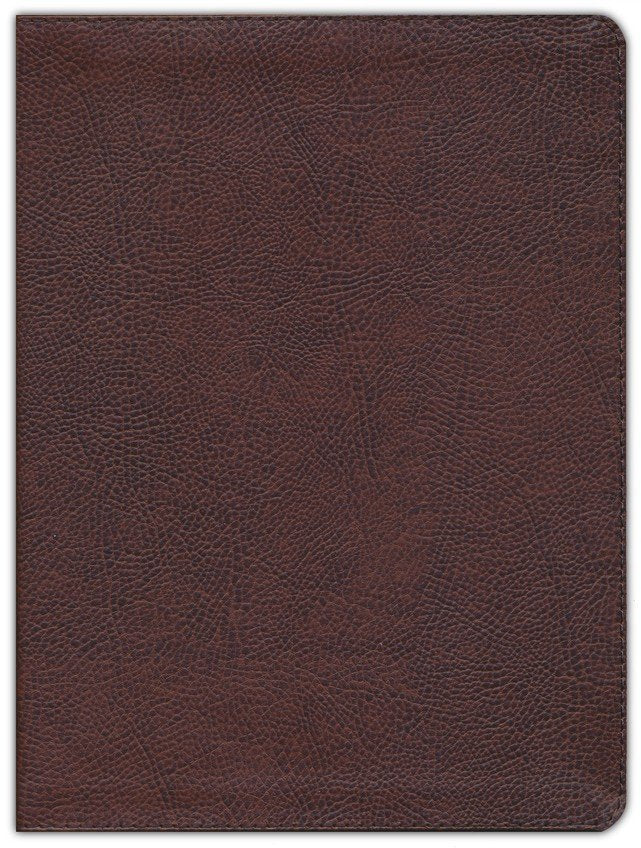 CSB Verse-by-Verse Pastor's Bible--bonded leather brown