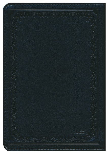 NKJV Compact Paragraph-Style Reference Bible, Comfort Print--soft leather-look, black