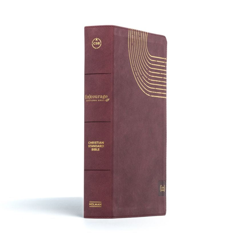 CSB (in)courage Devotional Bible, Bordeaux LeatherTouch