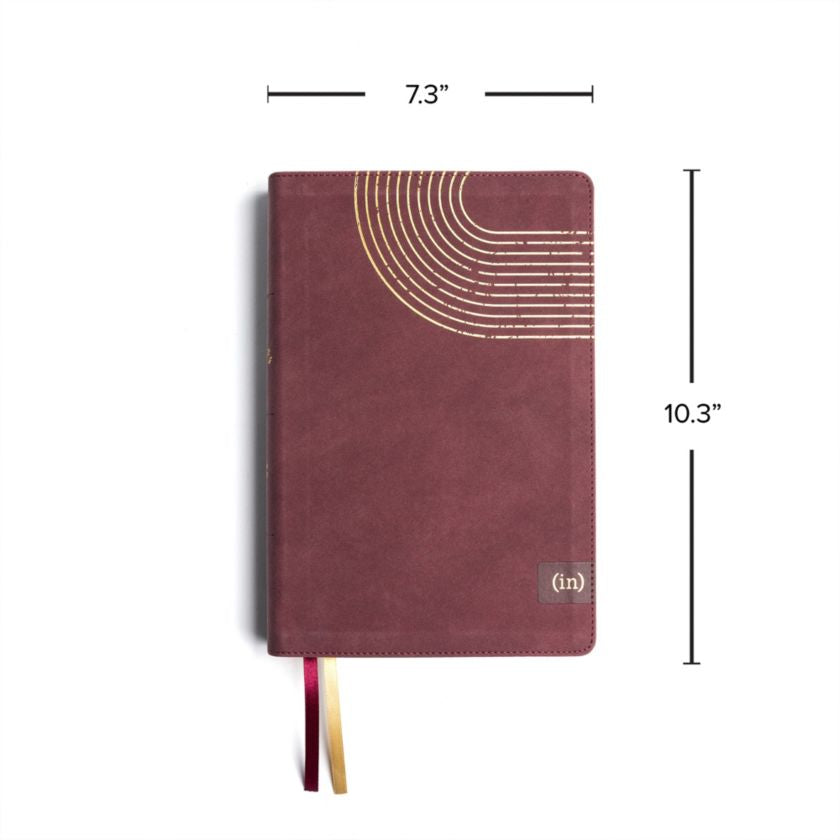 CSB (in)courage Devotional Bible, Bordeaux LeatherTouch