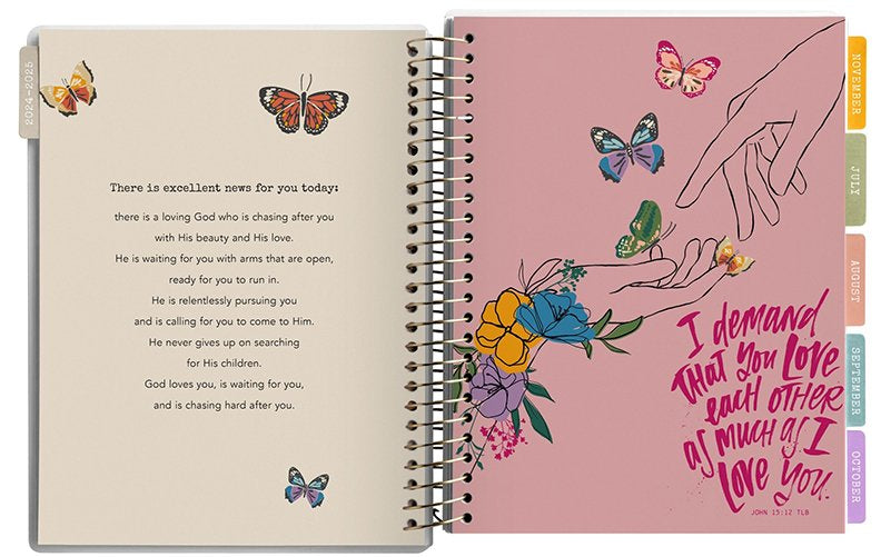 2025 Wildflowers Grow 18-Month Agenda Planner