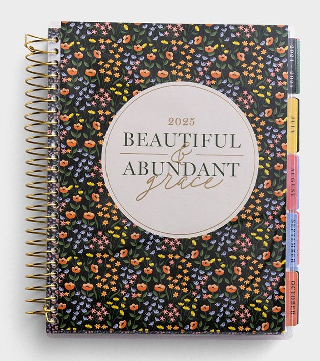 2025 Beautiful & Abundant Floral 18-Month Agenda Planner