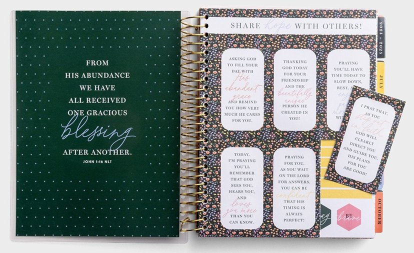 2025 Beautiful & Abundant Floral 18-Month Agenda Planner