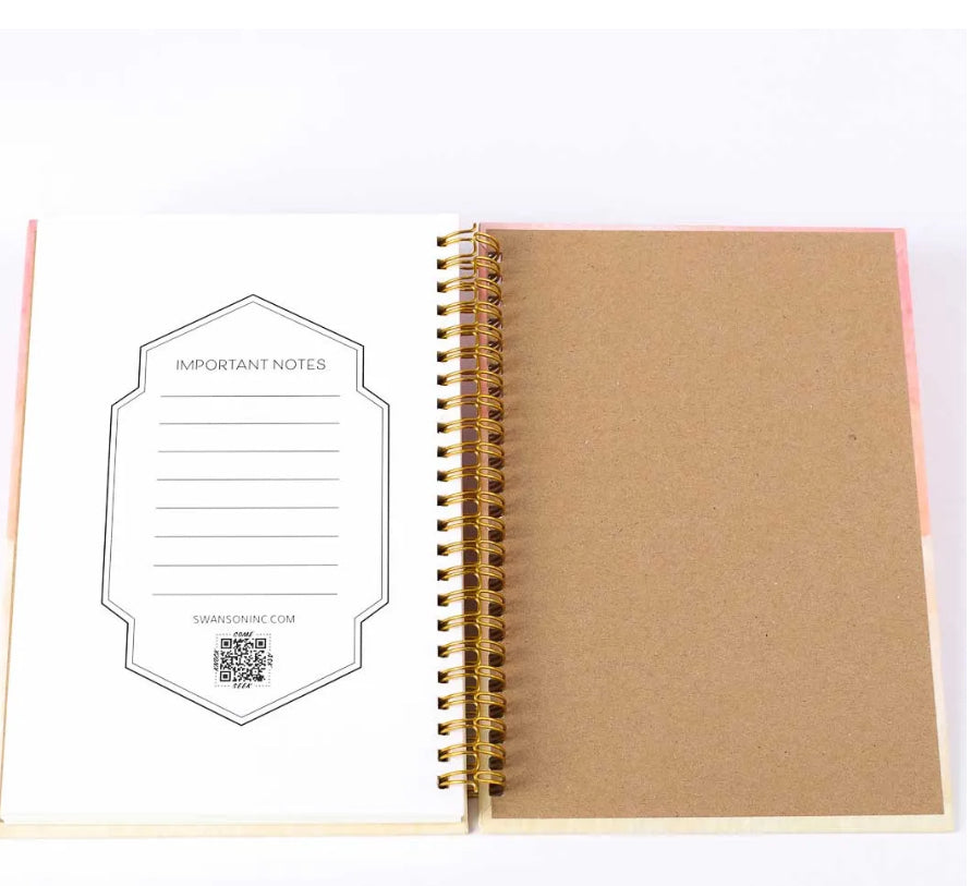 SPIRAL BOUND JOURNAL – PLAN & PURPOSE – 196 PAGES