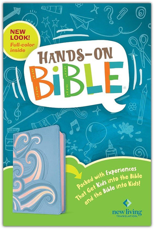 NLT Hands-On Bible, Third Edition, Soft imitation leather, Periwinkle Pink Waves