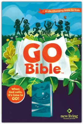 NLT Go Bible-A Life-Changing Bible for Kids, Soft Leather- like, Teal Ocean