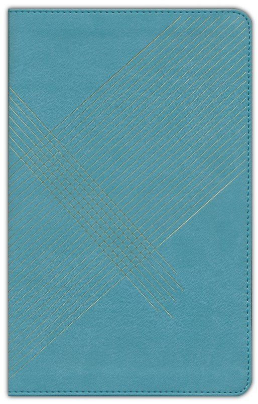 NLT Student Life Application Study Bible, Filament Enabled Edition, LeatherLike, Teal Blue Stripped