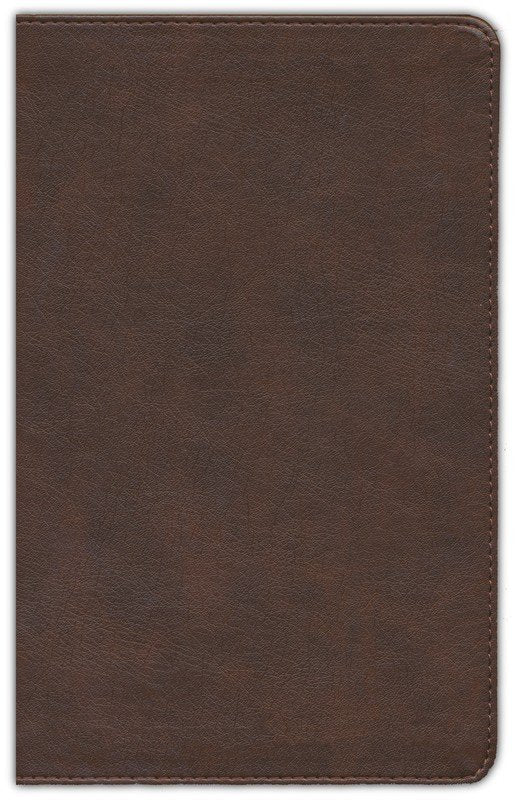 NLT Thinline Center-Column Reference Bible, Filament-Enabled Edition--soft leather-look, rustic brown (indexed