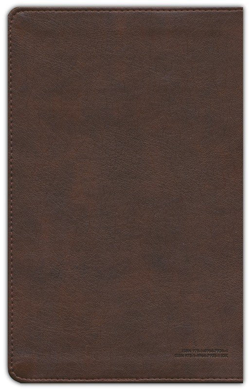 NLT Thinline Center-Column Reference Bible, Filament-Enabled Edition--soft leather-look, rustic brown (indexed