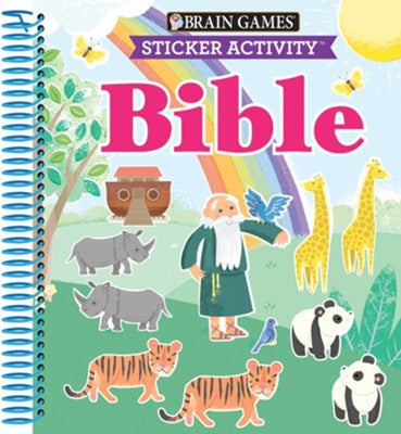 Brain Games - Sticker Activity: Bible (for Kids Ages 3-6)