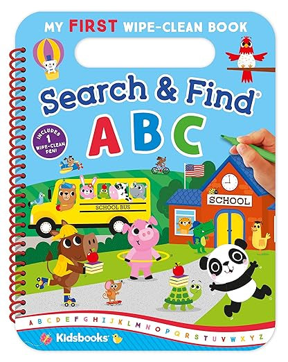 My First Wipe-Clean Book: Search & Find ABC-Includes Wipe-Clean Pen