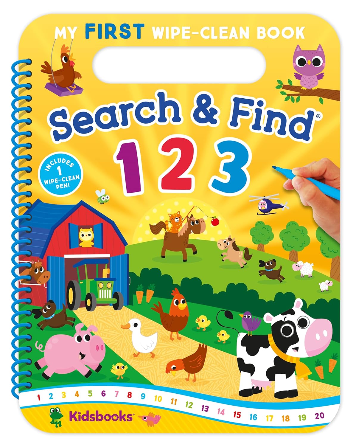 My First Wipe-Clean Book: Search & Find 123-Includes Wipe-Clean Pen