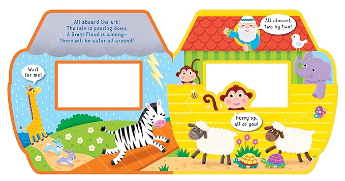 All Aboard: Noah’s Ark - Story-time Rhyming Foam Book for Ages 6+ Months - A Fun Children’s Song Book with Textured and Foam Illustrations