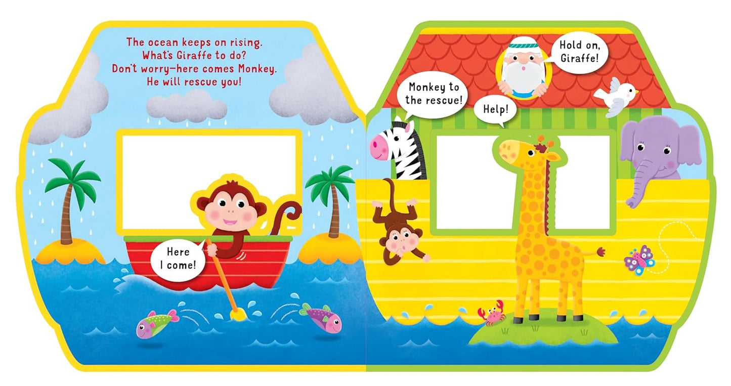 All Aboard: Noah’s Ark - Story-time Rhyming Foam Book for Ages 6+ Months - A Fun Children’s Song Book with Textured and Foam Illustrations