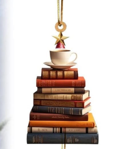 White Coffee On Top Of A Stack Of Book