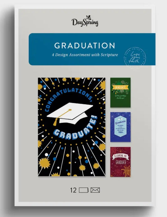Graduation - Celebrations Inspired Assortment - 12 Boxed Cards and Envelopes