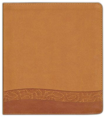 NLT DaySpring Daily Devotional Bible for Moms--soft leather-look, camel