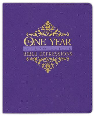 The One Year Chronological Bible Expressions, Soft imitation leather, Imperial Purple