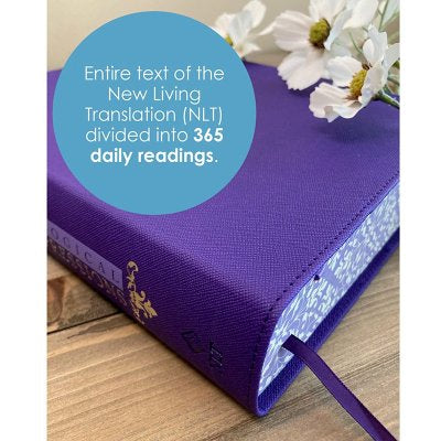 The One Year Chronological Bible Expressions, Soft imitation leather, Imperial Purple