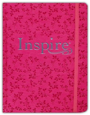 NLT Inspire Bible, Filament Enabled, Hardcover LeatherLike, Pink