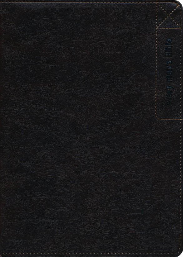 NLT Every Man's Large-Print Bible, Deluxe Explorer Edition--soft leather-look, rustic brown (indexed)