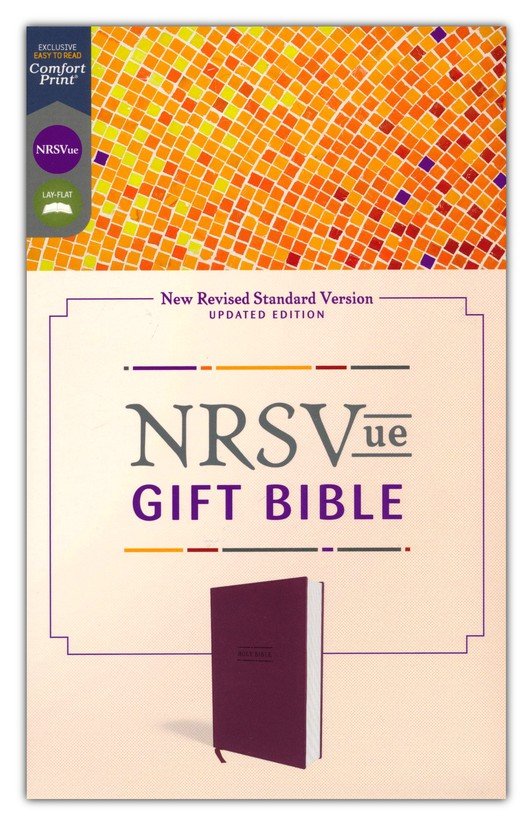 NRSVue, Gift Bible, Leathersoft, Burgundy, Comfort Print