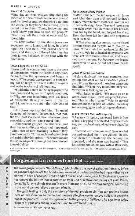 NLT New Believer's Bible: First Steps for New Christians, hardcover