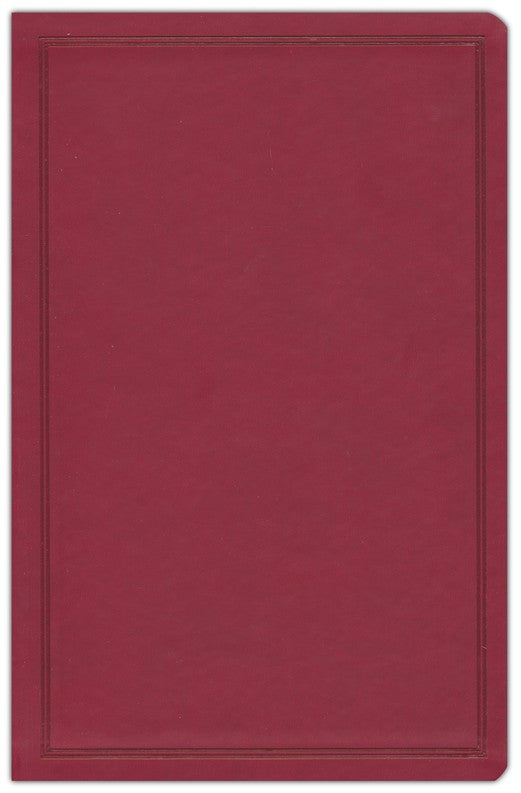 CSB Deluxe Gift Bible--soft leather-look, burgundy