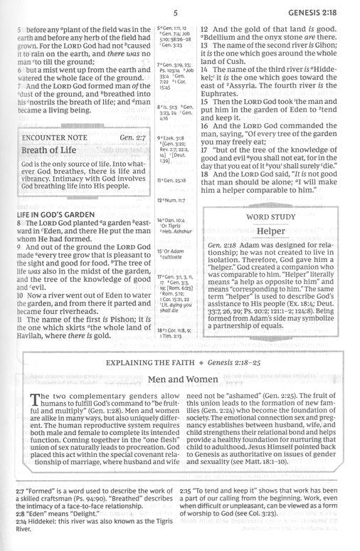 NKJV Encountering God Study Bible, Comfort Print--genuine leather, black (indexed)