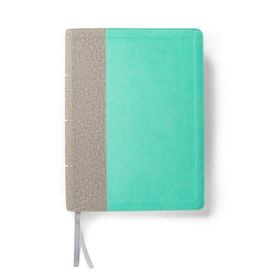 CSB Lifeway Women's Bible, Gray/Mint LeatherTouch, Indexed