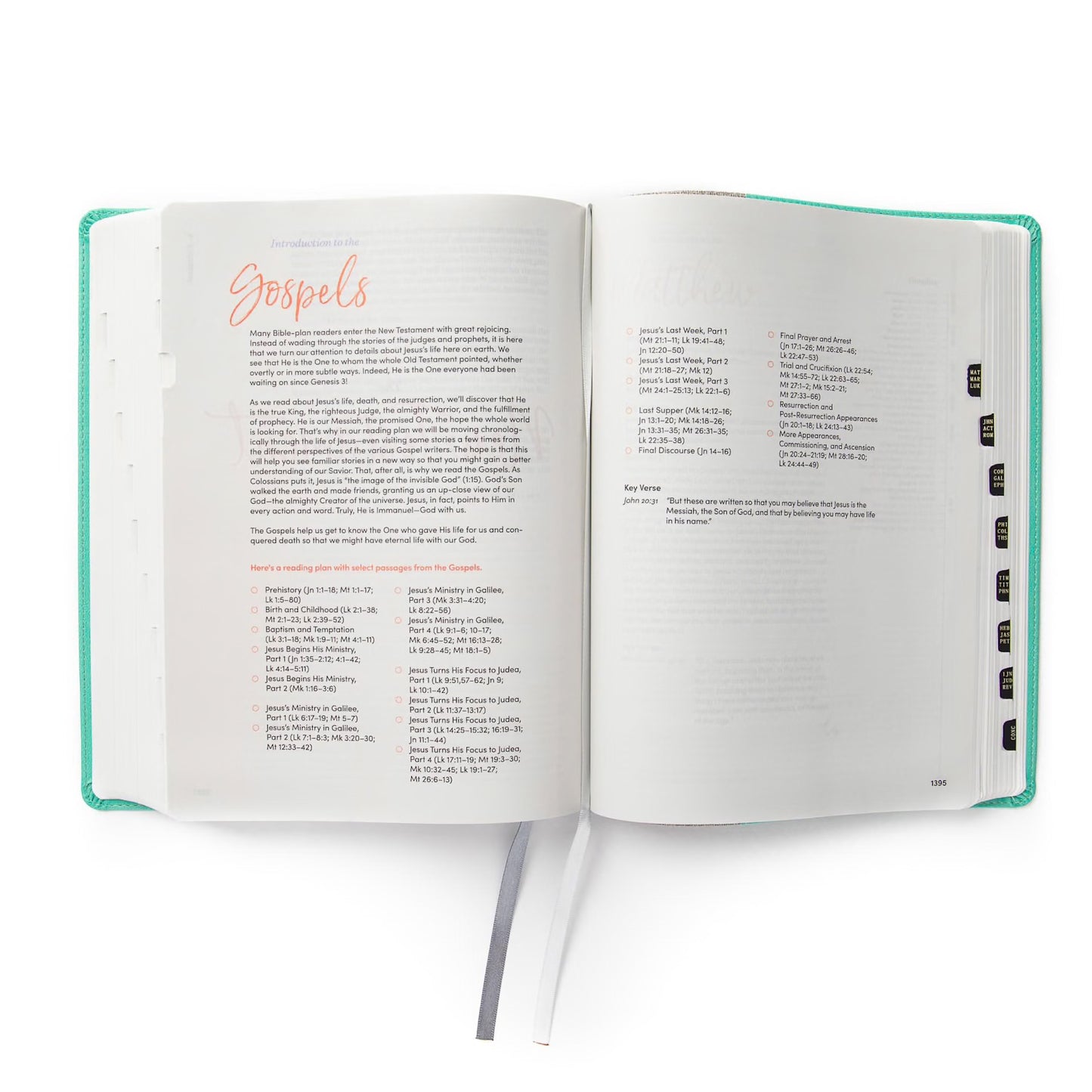 CSB Lifeway Women's Bible, Gray/Mint LeatherTouch, Indexed