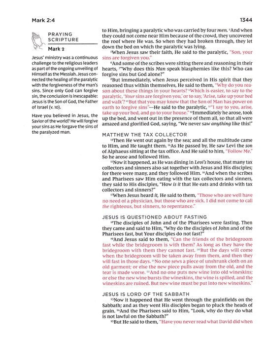 NKJV Prayer Bible, Comfort Print--soft leather-look, black/gray