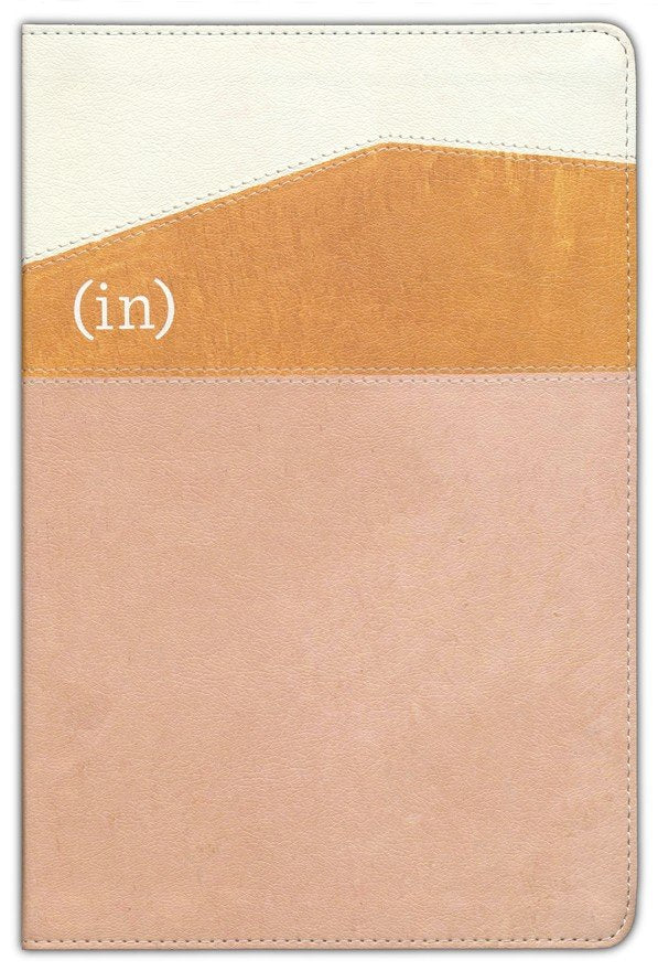 CSB (in)courage Devotional Bible--soft leather-look, desert/mustard/alabaster (indexed)