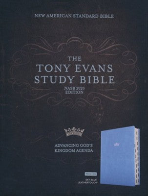 NASB Tony Evans Study Bible, Powder Blue LeatherTouch