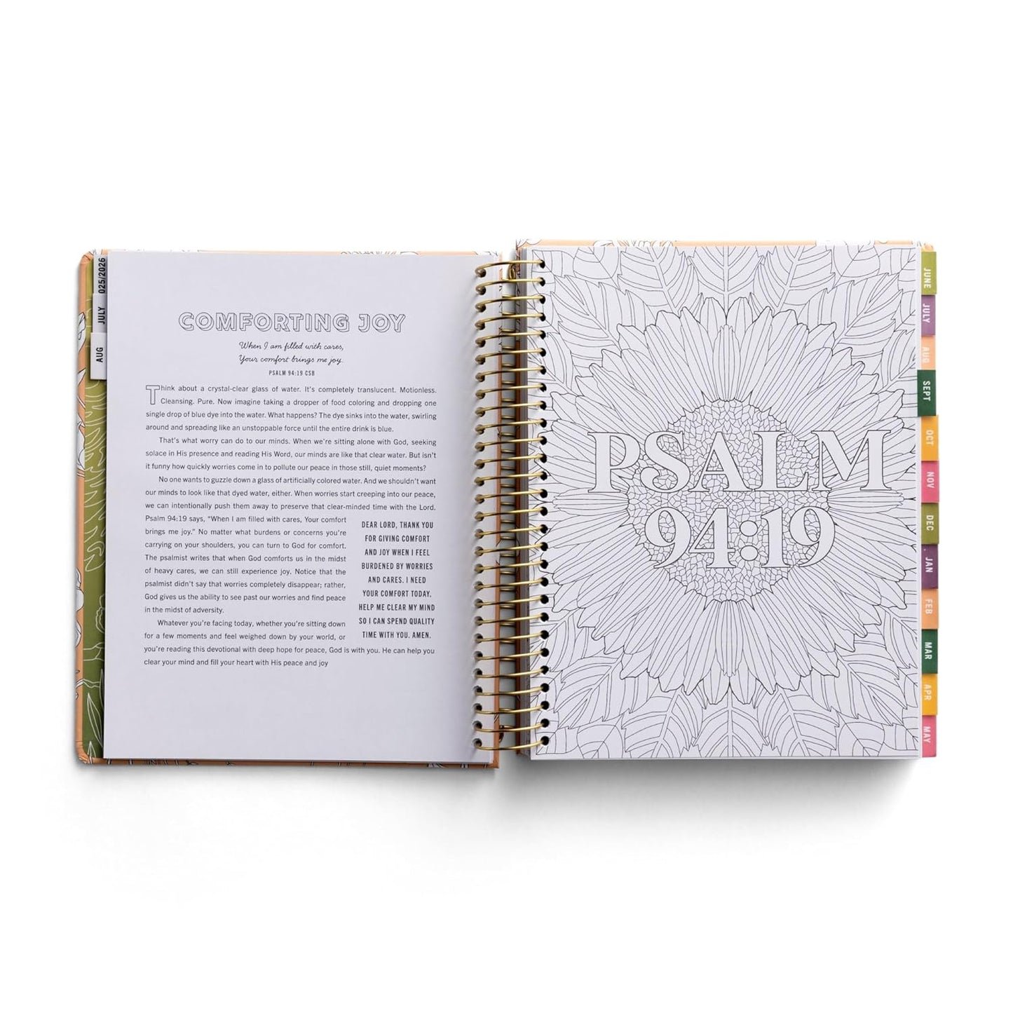 He Refreshes My Soul - 2025-2026 18-Month Devotional Coloring Planner Keep it Sweet - 2025-2026 18-Month Devotional Planner (July 2025 - December 2026)