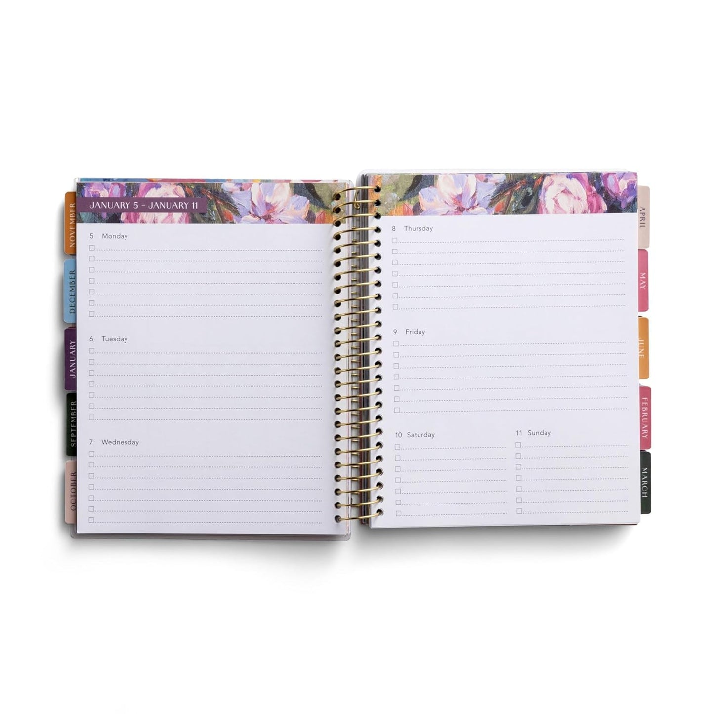 Never Stop Blooming - 2025-2026 18-Month Agenda Planner (July 2025 - December 2026)