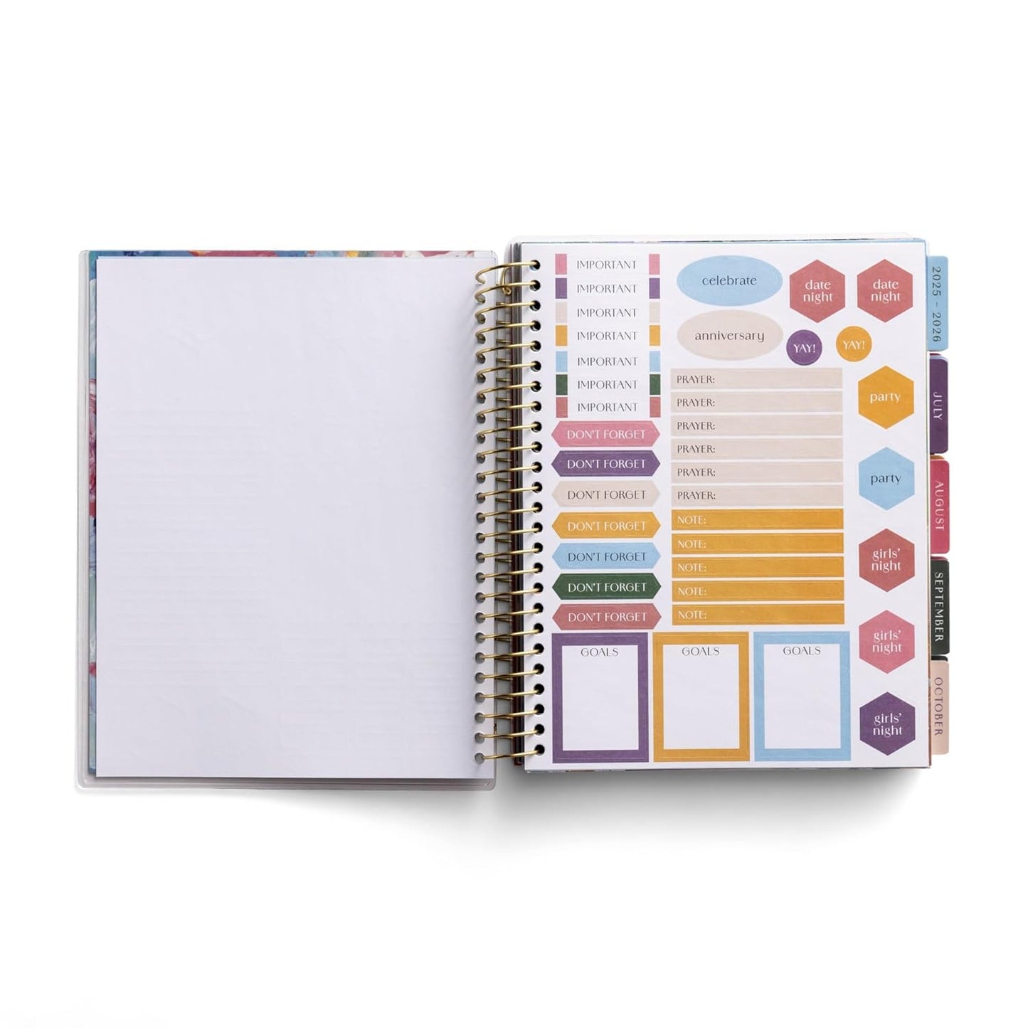 Never Stop Blooming - 2025-2026 18-Month Agenda Planner (July 2025 - December 2026)